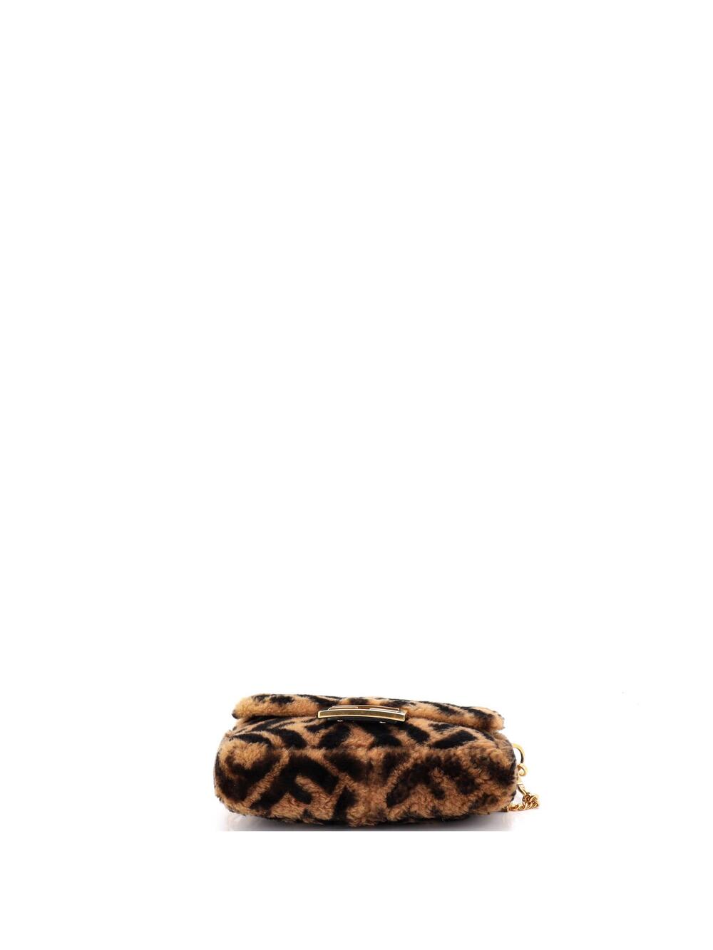 Fendi Baguette Nm Bag Zucca Shearling #294731F22B - Picture 4 of 7